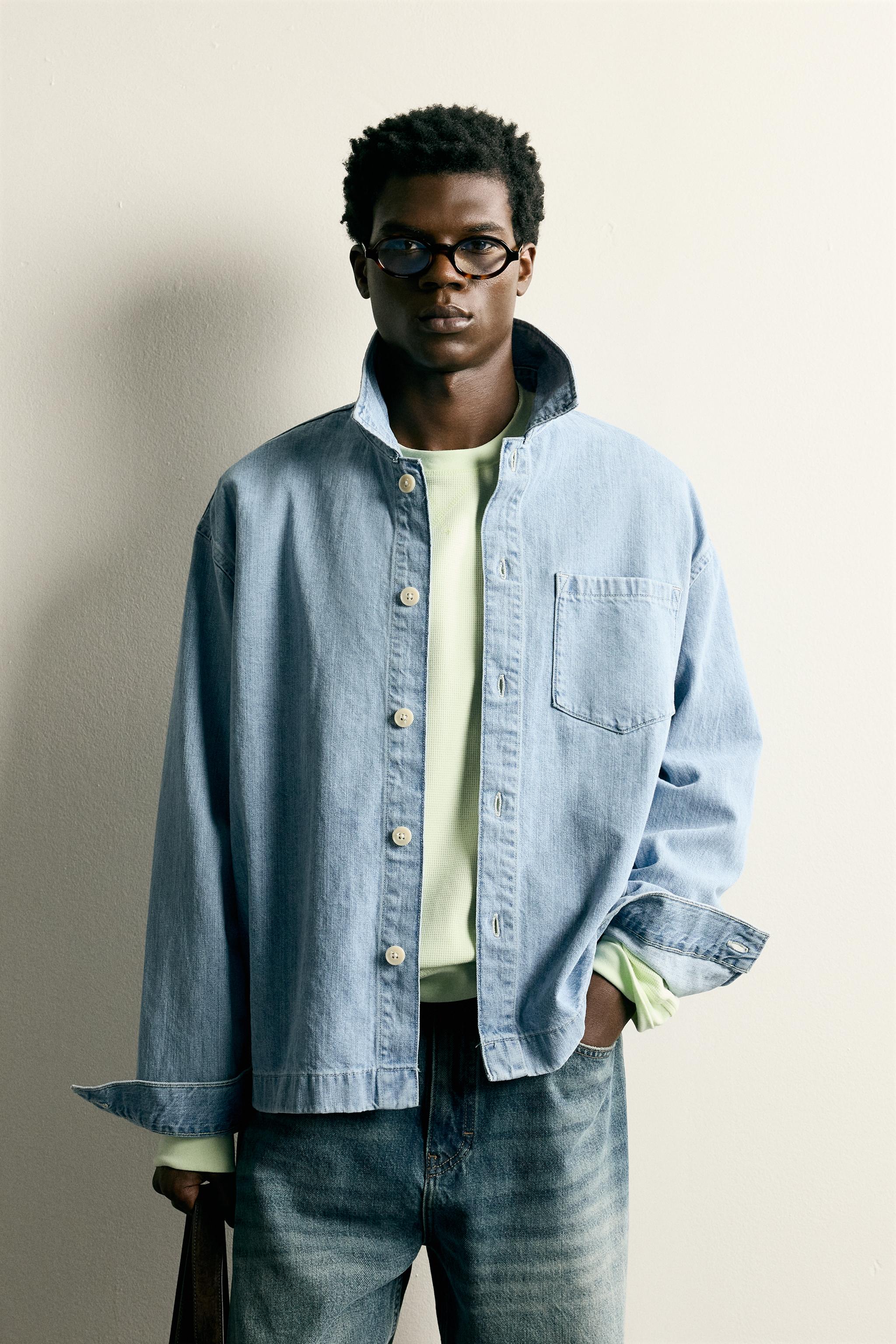 BOXY FIT DENIM SHIRT